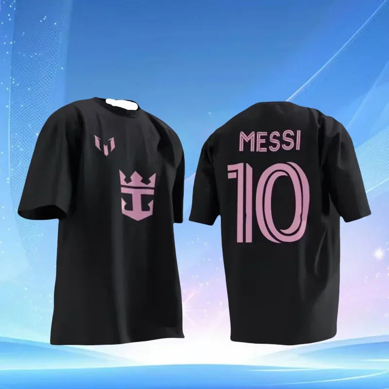 Argentina Miami International No.10 Messi Jersey – Comfortable, Breathable Football T-Shirt for Men & Children
