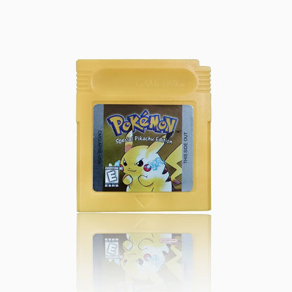 Pokémon GBC 16-Bit Game Cartridges – Red, Blue, Crystal, Gold, Silver, Green & Yellow for Game Boy Color