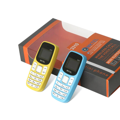 MKTEL 3310 Mini Feature Phone – Dual SIM, Dual Standby with MP3/MP4, FM Radio, Bluetooth & GPRS