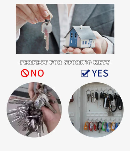 Password Key Lock Box — Multi-Key Safe Organizer for Home, Office, Car, and Factory Use