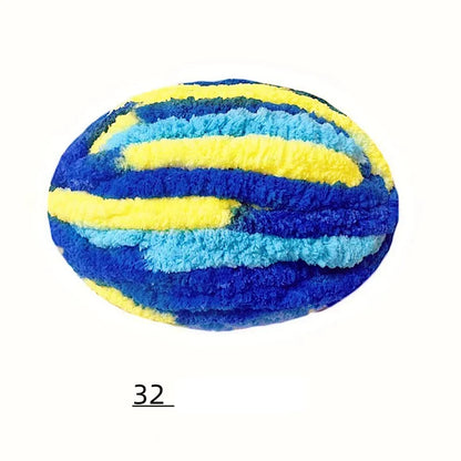 250g Extra Thick Ice Chenille Yarn Ball for Hand Knitting – Soft DIY Blanket, Cushion, Scarf & Pet Bed Yarn for Craft Projects