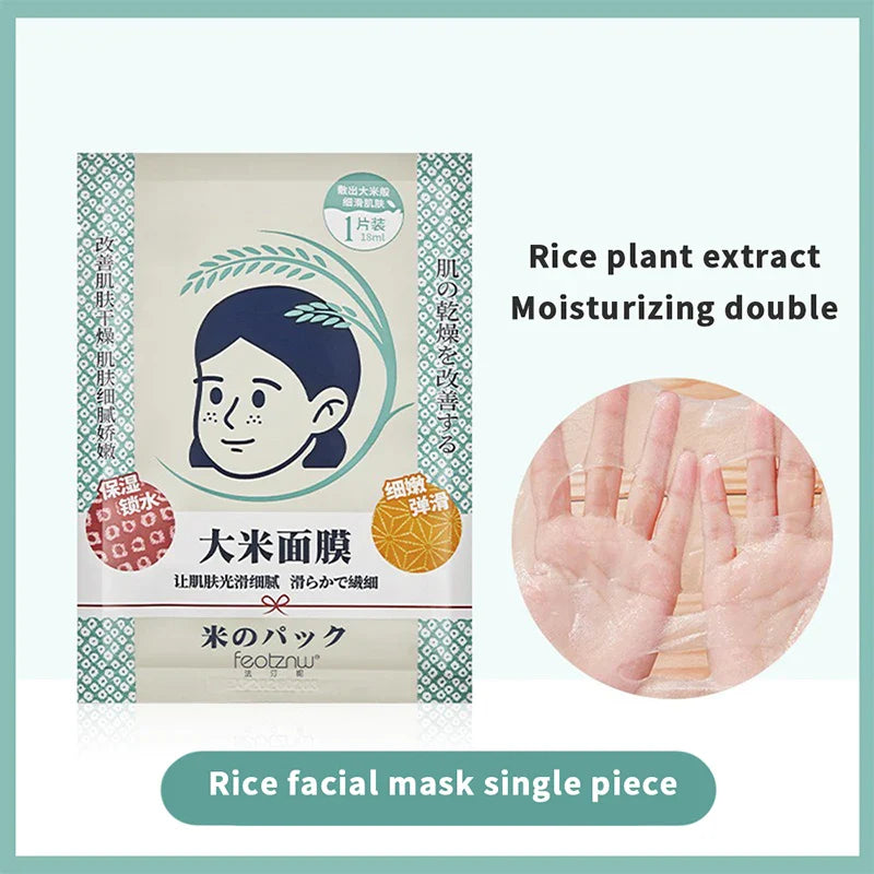 Fadinne Rice Face Mask – Hydrating, Moisturizing & Water-Locking Formula for Soft, Supple Skin
