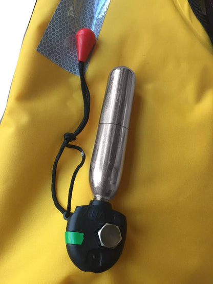 3/8-24UNF CO2 Cartridges – High Pressure Stainless Steel Rechargeable Cylinder for Oxygen Training, Scuba & Rescue Vest