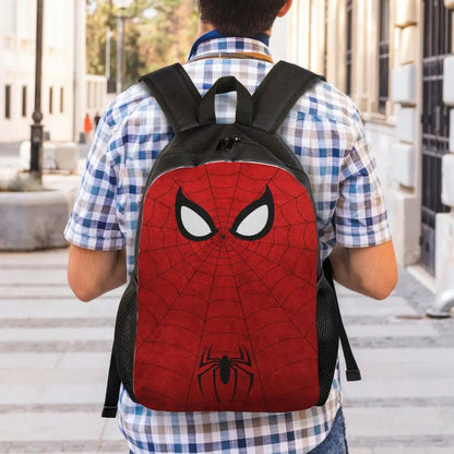 Custom Spider-Man Web Backpack – Water-Resistant School & College Bag for Men and Women