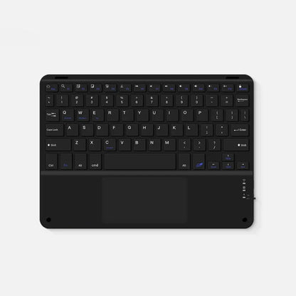 Spanish/English 10-Inch Bluetooth Keyboard – Wireless Rechargeable Universal Keyboard for iPad Air, Pro, Phone, Tablet, Laptop
