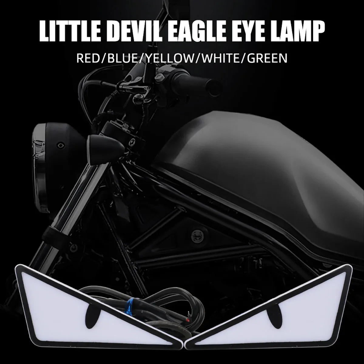 Universal Car LED Devil Eyes Lights - Demon Eye Headlight & Mini Turn Signal Tail Lamp for Cars and Motorcycles