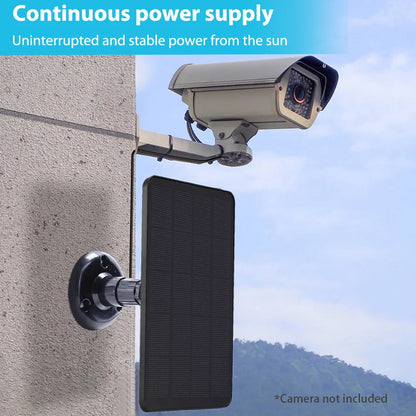 10W 5V Solar Panel Charger – 2 in 1 Micro USB & Type-C for Security Cameras & Small Home Light Systems