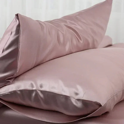 100% Natural Mulberry Silk Pillowcase - Real Silk Hair & Skin Care Bedding Cover with Custom Size Options