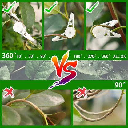 360 Degree Adjustable Plant Branches Bender Training Clips - Low Stress Training Tool for Garden Stem Trainer and Planter Holder