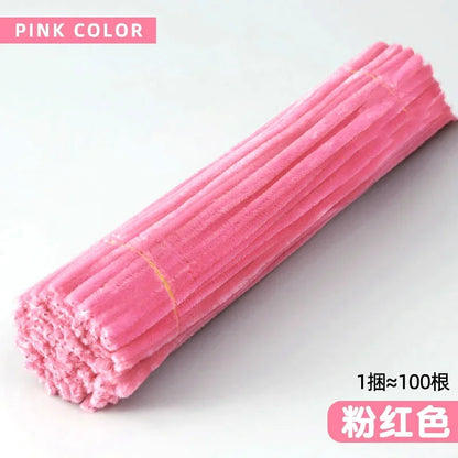 100/50PCS Chenille Stems Bulk – 22 Colors Pipe Cleaners for Kids’ Crafts, DIY Art Projects & Decorations (6mm x 12in)
