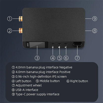 DP100 Mini DC Lab Power Supply — Adjustable 30V 5A Portable Digital Switching Bench Power Supply