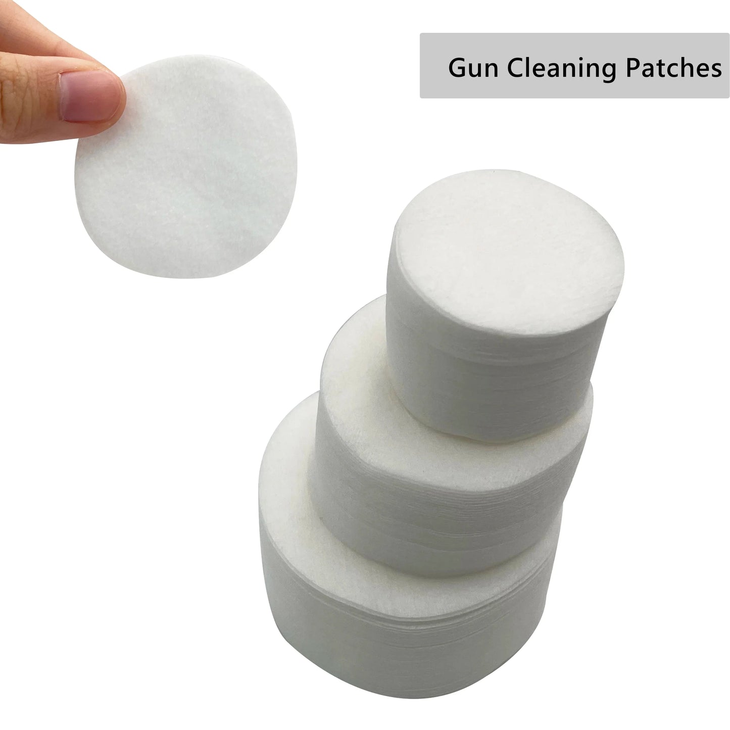 500PCS Thick Gun Cleaning Patches – Tactical Round Cloth for Rifle, Handgun & Pistol Maintenance