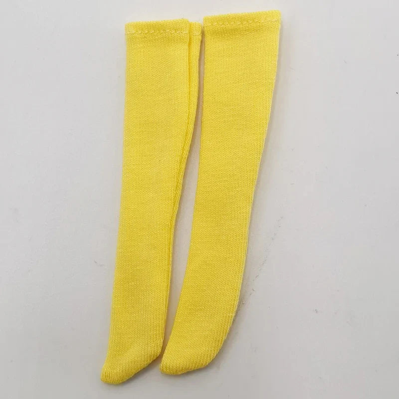 Blythe Doll Socks — Long Stockings in Black, White, Pink & Candy Colors for OB24, OB22, Azone Dolls