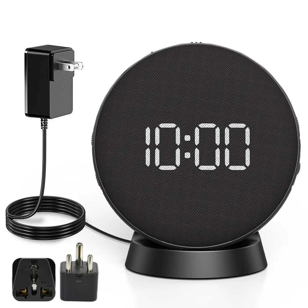 Awakening Vibrating Alarm Clock – Loud Bed Shaker for Heavy Sleepers & Hearing Impaired, Wireless Magnetic Charging