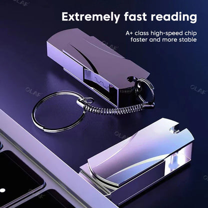 USB 3.0 High-Speed Flash Drive – 256GB/512GB/1TB/2TB Waterproof Memory Stick Pen Drive U Disk Storage Device