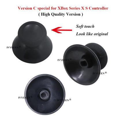 IVYUEEN 100PCS Black Analog Stick Caps – Thumb Grip Covers for PS5, PS4, PS3 & Xbox Controllers