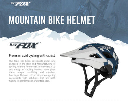 BATFOX MTB Cycling Helmet — Integrally-Molded Mountain Bike Helmet for Speed & Safety