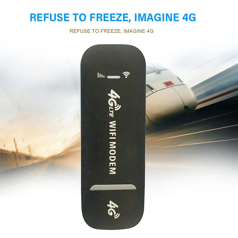 4G LTE USB Modem Dongle — 150Mbps Wireless WiFi Mobile Router with SIM Card Slot for Home & Office Pocket Hotspot