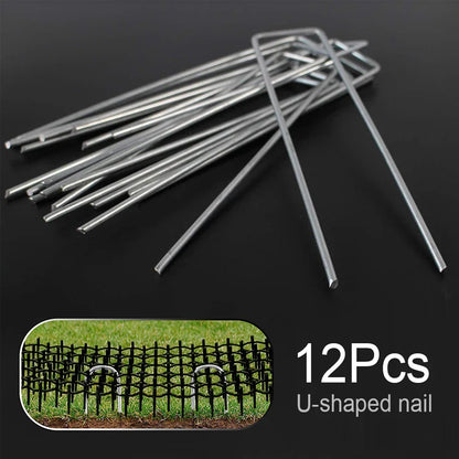 6/10pcs Cat Scat Mats – Anti-Cat & Dog Repellent Deterrent with Pet Prickle Strips and 12 U-Shaped Ground Nails