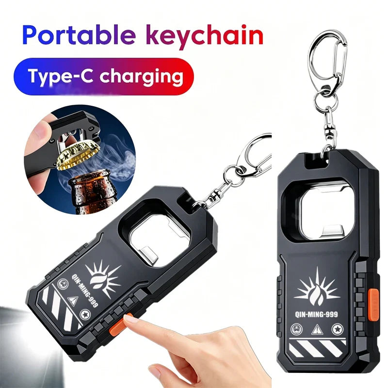 Mini COB LED Flashlight – USB-C Rechargeable EDC Work Light with Clip, Magnet, Waterproof Pocket Torch for Camping & Outdoor Use