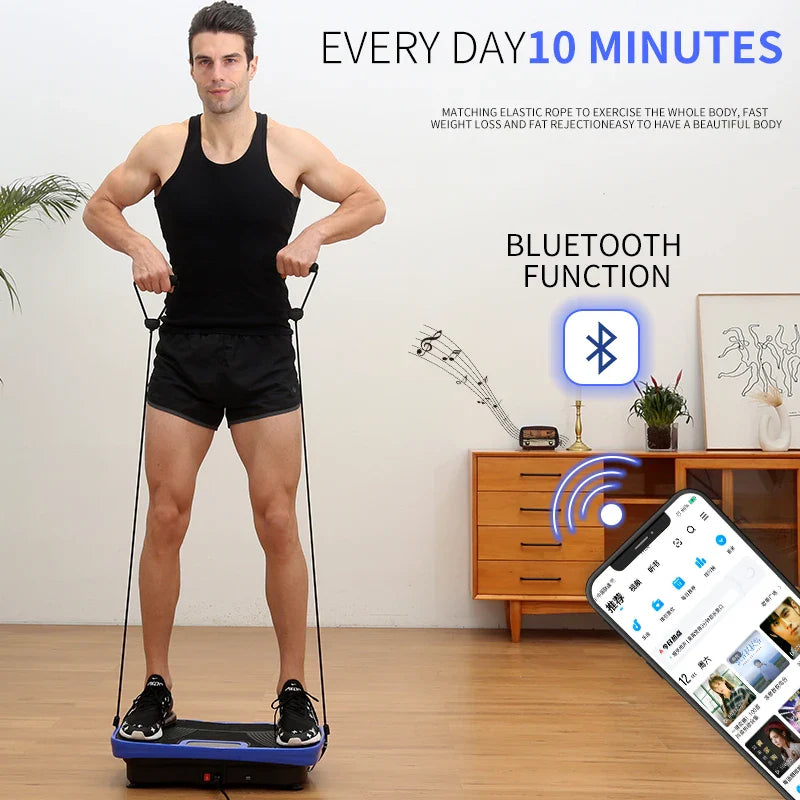 3D Whole Body Vibration Plate Machine — Silent Motor Fat Shaker with Adjustable Speed for Workout & Fitness