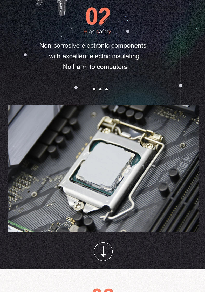 ZF-12 High-Quality CPU Thermal Paste — 12W Thermal Grease Silicone Paste for Processor Cooling
