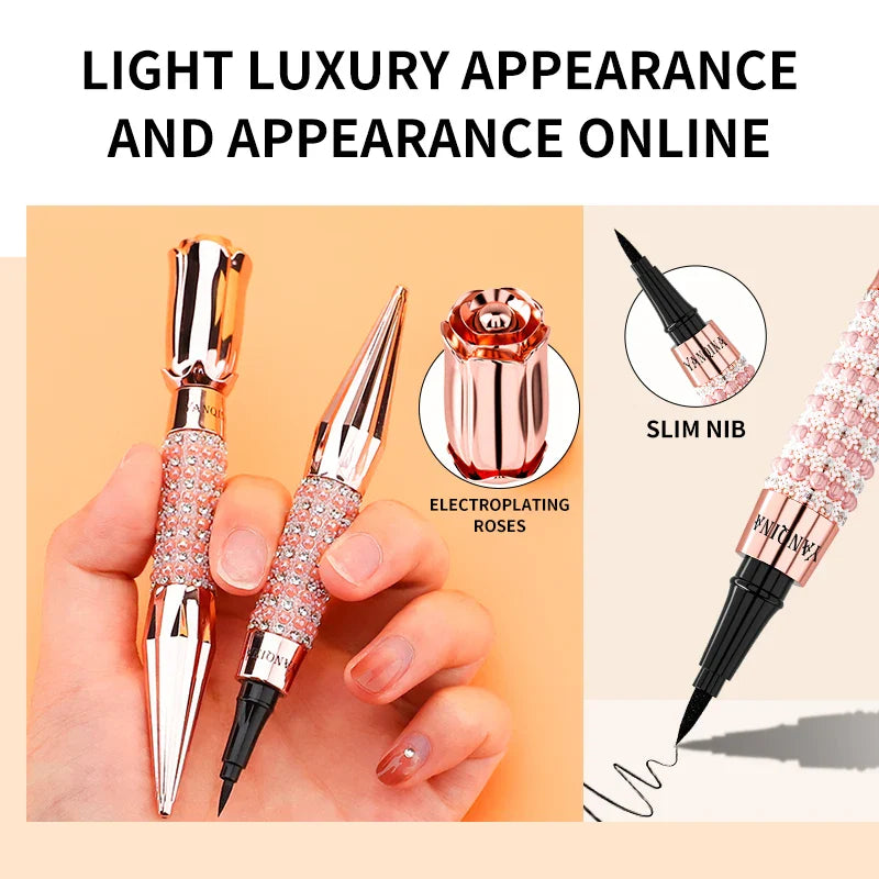 Waterproof Liquid Eyeliner Pen – Black, Long-Lasting, Quick-Dry Thick Eye Liner Makeup Tool