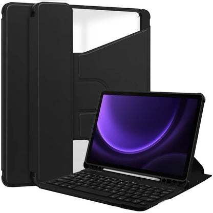 Smart Cover for Lenovo Tab M11 TB-330FU/331FC & Xiaoxin Pad 2024 11" Case with Wireless Keyboard, Pencil Holder & Stand