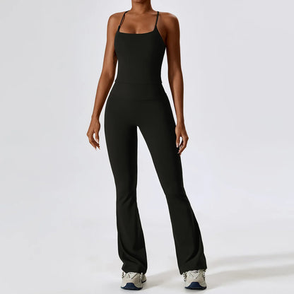 2PCS Seamless Women’s Yoga Set – Long Sleeve Crop Top & Leggings Workout Outfit, Athletic Gym Sportswear
