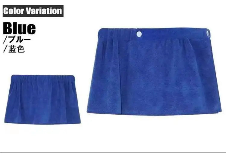 Men’s Absorbent Bath Towel Skirt – Wearable Beach Towel & Swimming Trunks, Anti-Exposure Quick-Dry