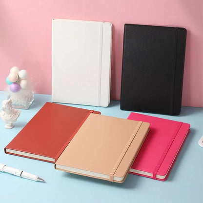 2PC Leather Notebook Set – 200-Page Lined Office Journal & Student Notepad