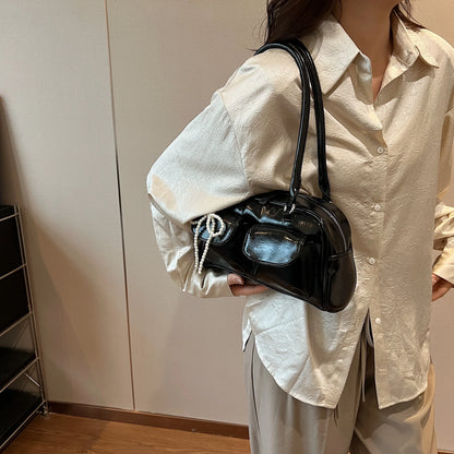 Fashionable Underarm Bow Pillow Bag for Women – 2024 Korean Edition Simple Trendy Shoulder Bag