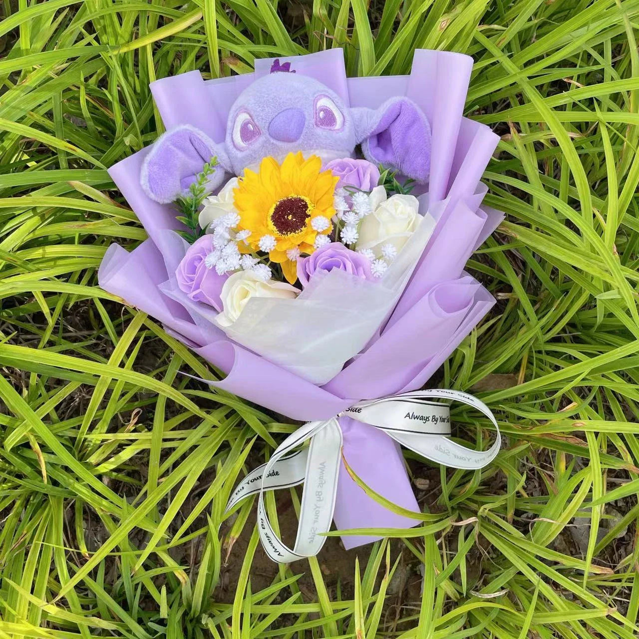 Disney Stitch Plush Bouquet – Super Soft Stuffed Doll Gift for Christmas, Birthday, Valentine & Graduation