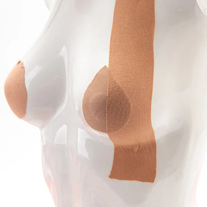 Women’s Boob Tape & Adhesive Bra – Invisible Nipple Pasties, Breast Lift Push-Up Tape, Strapless Pad Sticker