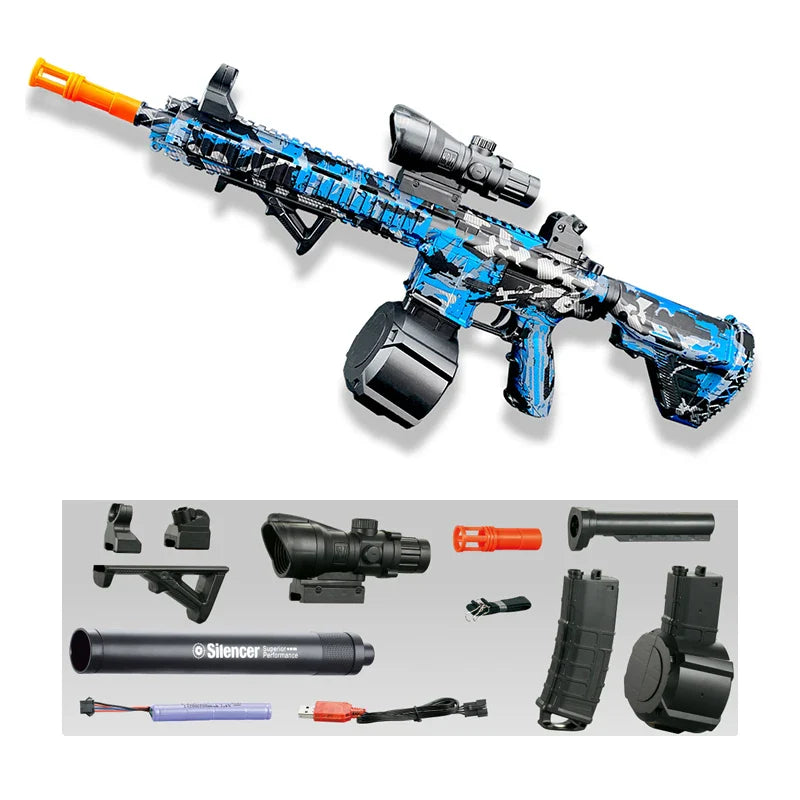 M416 Electric Blaster Toy Gun – Outdoor Gel Bullet Shooting Sport for Parent-Child Interactive Games