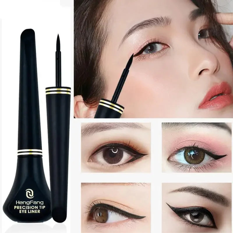 Black Liquid Eyeliner Pencil – Natural Smooth, Waterproof, Quick-Dry, Non-Smudging & Long-Lasting Eye Makeup