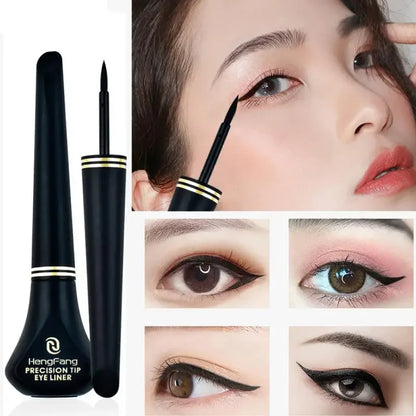 Black Liquid Eyeliner Pencil – Natural Smooth, Waterproof, Quick-Dry, Non-Smudging & Long-Lasting Eye Makeup