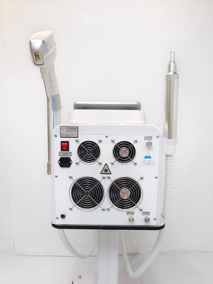 2-in-1 808nm Diode Laser Hair Removal & Picosecond Tattoo Machine – Portable 4000W Q-Switched Device