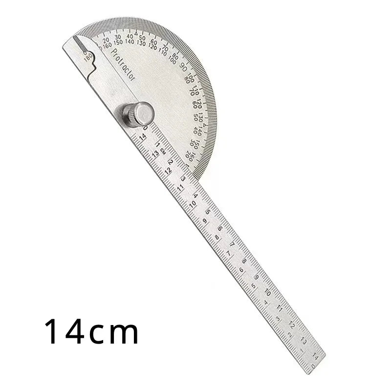 Goniometer Stainless Steel Protractor – Multi-Angle Measuring Ruler for Carpentry, Angle Meter & Finder Tool