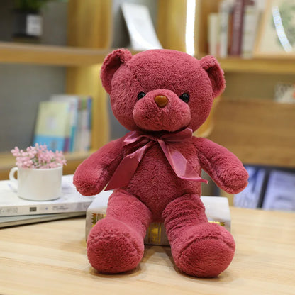 Cute Teddy Bear Plush Toy — Soft Stuffed Animal, Kawaii Cat & Baby Sleeping Plush for Kids, Girls, Home Decor & Gift
