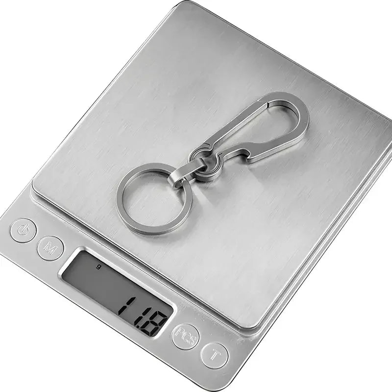 Titanium Carabiner Keychain – Hook Key Ring with Bottle Opener for Camping, Hiking & Outdoor Travel