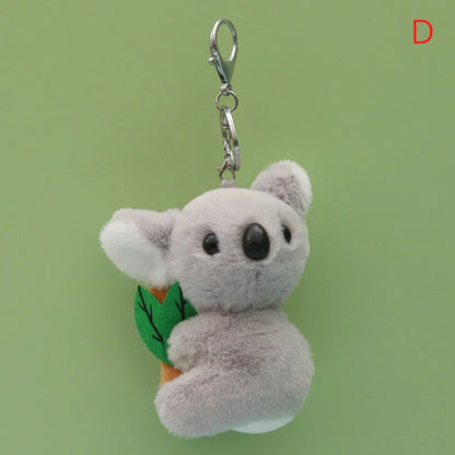 Cute Koala Plush Keychain – Soft Toy Keyring, Bag Pendant, DIY Jewelry Accessory, Novelty Gift Charm for Women