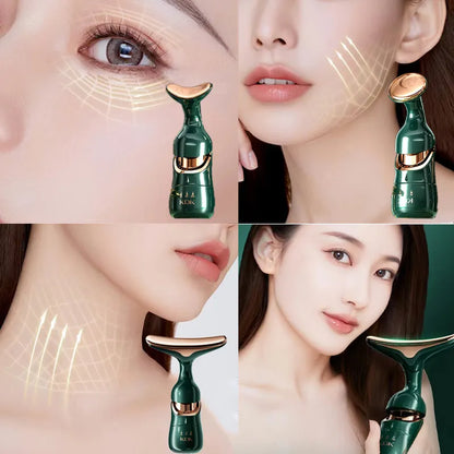 3 in 1 Facial Lifting Device - Neck, Eye, and Face Massage for Slimming and Skin Tightening - Wrinkle Reduction and Anti-Aging Face Massager