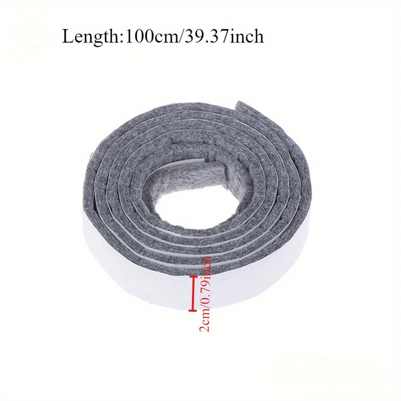 100cm Self-Adhesive Felt Furniture Leg Pad – Anti-Slip Mat Floor Protector for Table & Chair Legs, Wear-Resistant Sticky Bumper