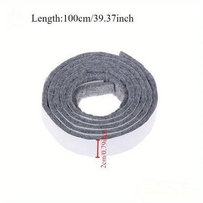 100cm Self-Adhesive Felt Furniture Leg Pad – Anti-Slip Mat Floor Protector for Table & Chair Legs, Wear-Resistant Sticky Bumper