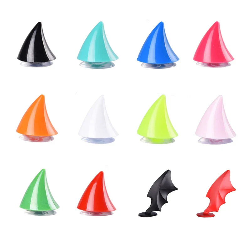 Universal Cat Ears Helmet Decoration Cute Motorcycle Electric Car Stickers Accessories