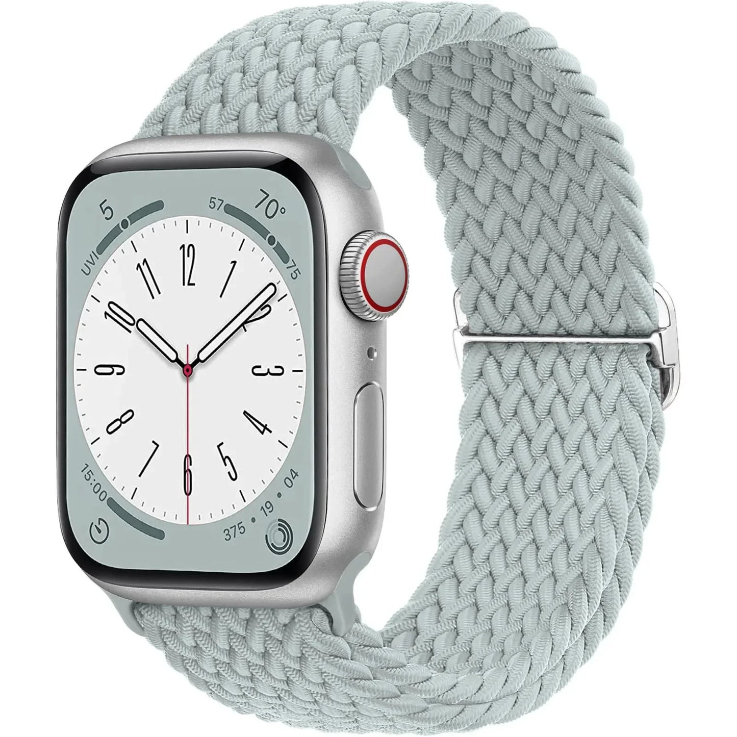 Elastic Braided Solo Loop Apple Watch Band – Adjustable Stretch Strap for Series SE, 5–11 & Ultra 3 (40mm–49mm)