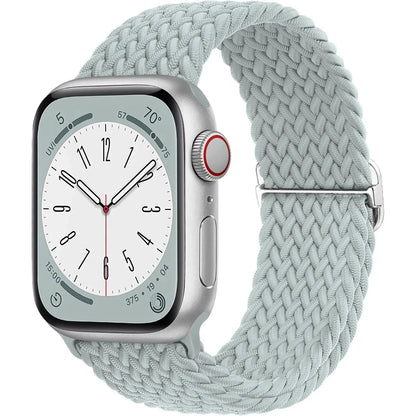 Elastic Braided Solo Loop Apple Watch Band – Adjustable Stretch Strap for Series SE, 5–11 & Ultra 3 (40mm–49mm)