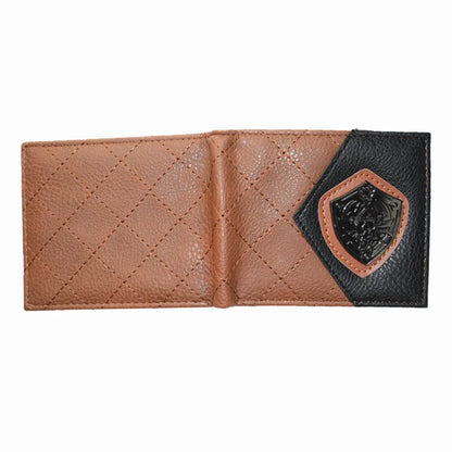 Marvel Black Panther Metal Design Wallet – PU Leather Purse with Coin Pocket for Youth