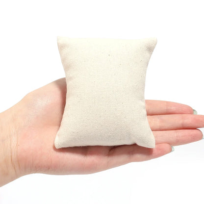 Velvet PU Leather Jewelry Pillow - Bracelet Watch Display Cushion Holder Organizer and Photography Prop